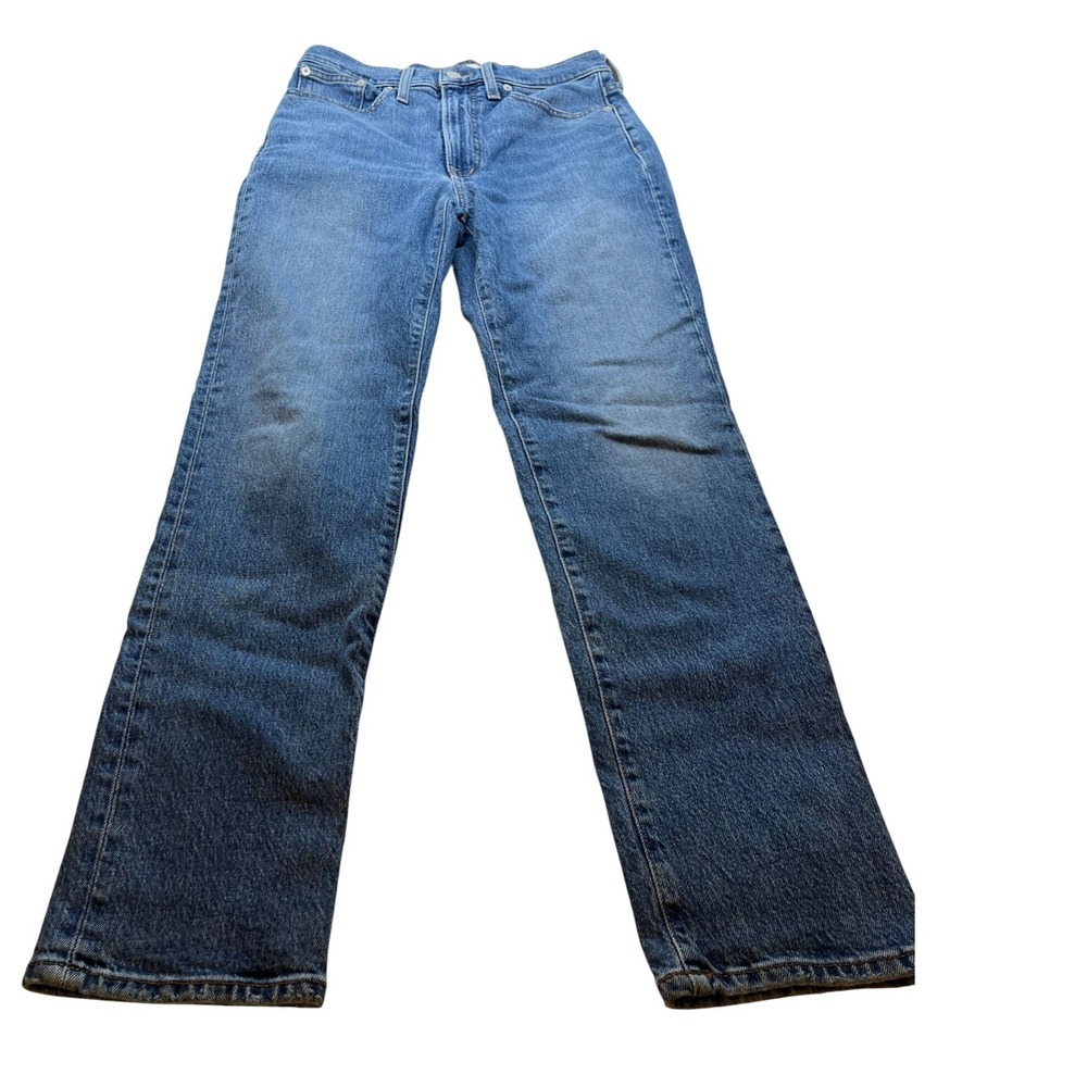 Madewell The Perfect Vintage Jean Sz 27 Medium Wash High Rise Straight Leg Denim